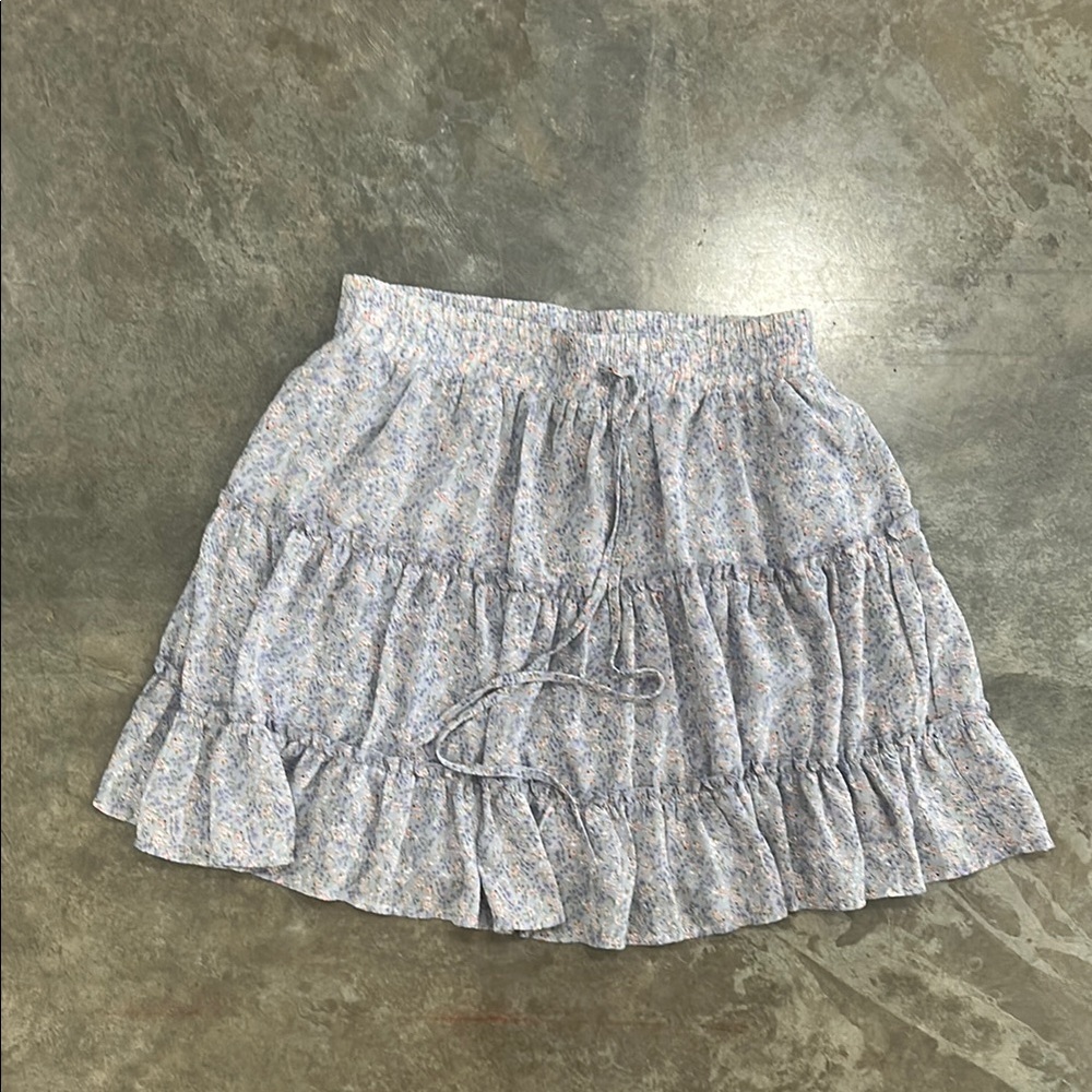 Floral Ruffle Skirt